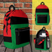 Sac À Dos Imprimé Symbole panafricain du drapeau et de l'union, patr