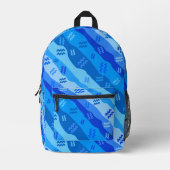 Sac À Dos Imprimé SYMBOLE Zodiaque Aquarius (Recto)