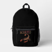 Sac À Dos Imprimé SYMBOLE Zodiaque Scorpio (Recto)