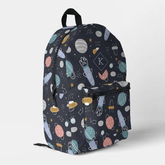 Sac À Dos Imprimé Symboles cosmos colorés enfants motif (Coin arrière gauche)