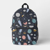 Sac À Dos Imprimé Symboles cosmos colorés enfants motif (Recto)