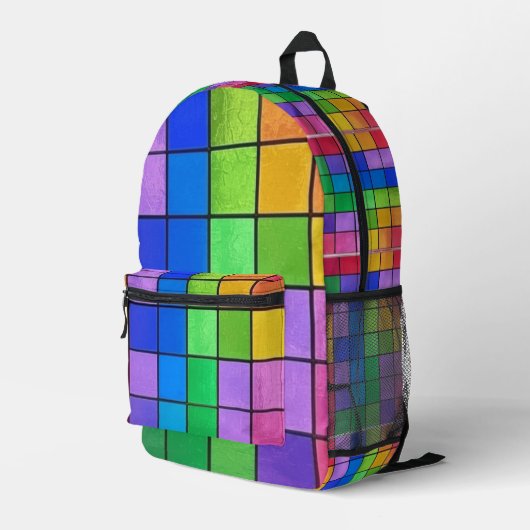 SAC À DOS IMPRIMÉ TABLEAU DES COULEURS (Coin arrière droit)
