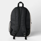 Sac À Dos Imprimé Tableau Noir Suspendu Beige ID397 (Verso)