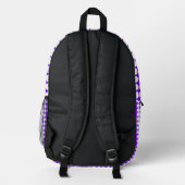Sac À Dos Imprimé Taches blanches violettes (Verso)