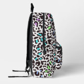 Sac À Dos Imprimé Taches de léopard pastel graphique N&B (Gauche)