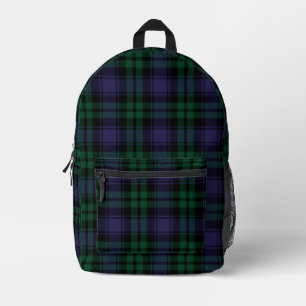 Sac À Dos Imprimé Tartan Black Watch, Plaid