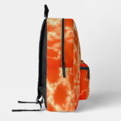 Sac À Dos Imprimé Teinture à tarte orange personnalisée (Gauche)