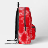 Sac À Dos Imprimé Teinture à tarte rouge personnalisée (Gauche)
