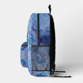 Sac À Dos Imprimé Teinture de jeans bleu rétro (Droite)