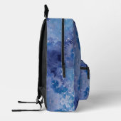 Sac À Dos Imprimé Teinture de jeans bleu rétro (Gauche)