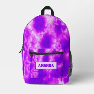 Sac À Dos Imprimé Teinture de noue pourpre personnalisée