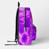 Sac À Dos Imprimé Teinture de noue pourpre personnalisée (Gauche)