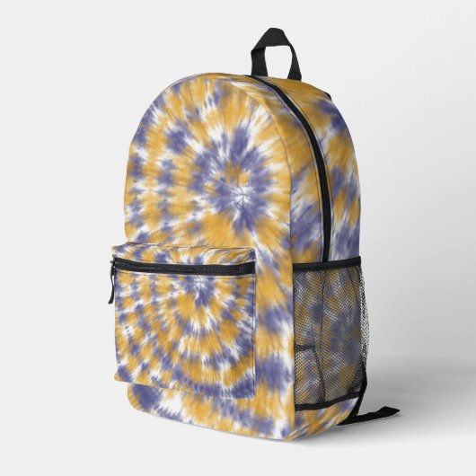 Sac À Dos Imprimé Teinture Tie Dye (Coin arrière droit)