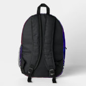 Sac À Dos Imprimé Teinture tie dye violet (Verso)