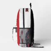 Sac À Dos Imprimé Temps de fin rouge (Droite)
