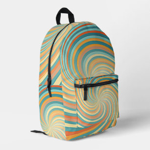 Sac À Dos Imprimé Tendance Vintage Retro Whirl Pastel Color