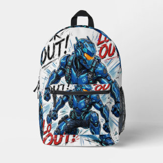 Sac À Dos Imprimé Tenir à l'œil Techwear Streetwear Commando Cyberné