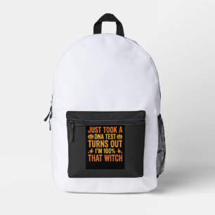 Sac À Dos Imprimé Test ADN de sorcière d'Halloween Création drôle