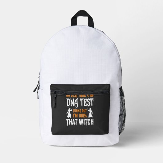 Sac À Dos Imprimé Test ADN sorcière drôle d'Halloween Graphique (Recto)