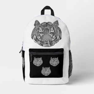 Sac À Dos Imprimé Tête de Tigre