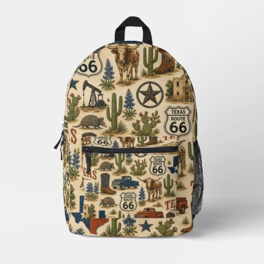 Sac À Dos Imprimé Texas Route 66 Trail Pack (Recto)