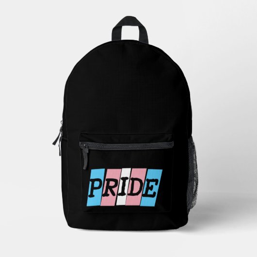 Sac À Dos Imprimé Texte de fierté transgenre (Recto)