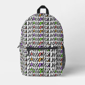 Sac À Dos Imprimé Texte Ou Parler (Recto)