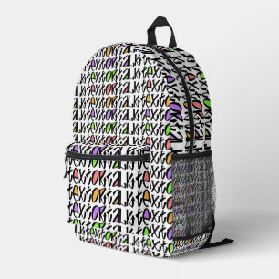 Sac À Dos Imprimé Texte Ou Parler
