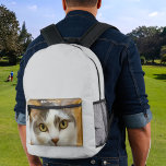 Sac À Dos Imprimé Texte personnalisé de nom de photo<br><div class="desc">Téléchargez une photo, ajoutez du texte et créez facilement votre sac à dos imprimé personnalisé. Cliquez sur MODIFIER LA CONCEPTION, puis sélectionnez ARRIÈRE - PLAN pour modifier séparément la couleur de l'arrière - plan pour chaque côté. Vous pouvez TRANSFÉRER ce DESIGN à d'autres produits Zazzle et l'ajuster à la plupart...</div>