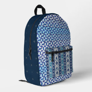 Sac À Dos Imprimé Textile artisanale inspiré de l'ottoman et du Japo