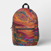 Sac À Dos Imprimé textile unique (Recto)