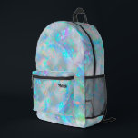 Sac À Dos Imprimé texture abstraite d'opale bleue<br><div class="desc">sac à dos arrière - plan inspiré par opal</div>