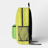 SAC À DOS IMPRIMÉ TEXTURE DE KNIT VERT ET JAUNE CLAIR (Droite)
