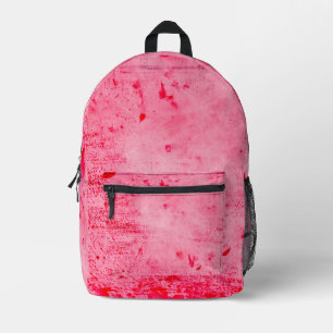 Sac À Dos Imprimé Texture de peinture grunge rose rouge