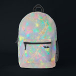Sac À Dos Imprimé texture d'inspiration optique<br><div class="desc">sac à dos arrière - plan inspiré par opal</div>