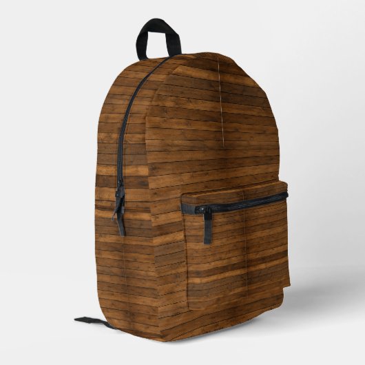 Sac À Dos Imprimé Texture en bois (Coin arrière gauche)