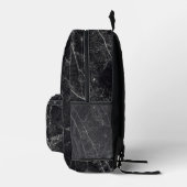 Sac À Dos Imprimé Texture en marbre noir (Droite)