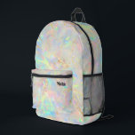 Sac À Dos Imprimé texture fausse feuille opale inspirée<br><div class="desc">sac à dos arrière - plan inspiré par opal</div>