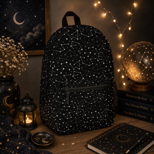 Sac À Dos Imprimé Thème Lune Céleste