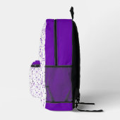 Sac À Dos Imprimé Thème musical violet personnalisé (Droite)