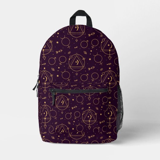 Sac À Dos Imprimé Thème Solareclipse étoile d'or céleste (Recto)
