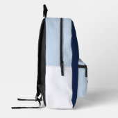 Sac À Dos Imprimé Thème Sport Bleu Deux Tons (Gauche)