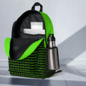 Sac À Dos Imprimé Thème technique : Code informatique pour les profe