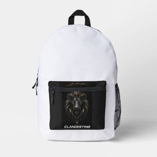 Sac À Dos Imprimé This dark lion backpack design (Recto)