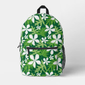 SAC À DOS IMPRIMÉ TIARE MOTIF EN VERT (Recto)