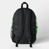 SAC À DOS IMPRIMÉ TIARE MOTIF EN VERT (Verso)