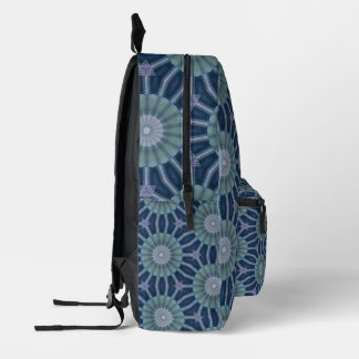 Sac À Dos Imprimé Tie à motif kaléidoscope géométrique sarcelle et m