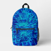SAC À DOS IMPRIMÉ TIE DYE BLEU (Recto)