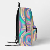 Sac À Dos Imprimé Tie Dye Holographic Psychedelic Cool Ados (Gauche)