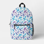 Sac À Dos Imprimé Tie Dye Motif Ancre (Recto)
